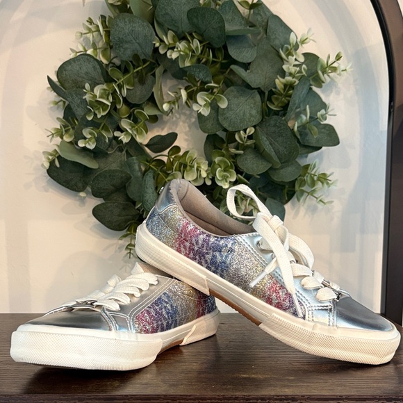MICHAEL Michael Kors Silver and Multicolor Sneakers - Picture 1 of 6
